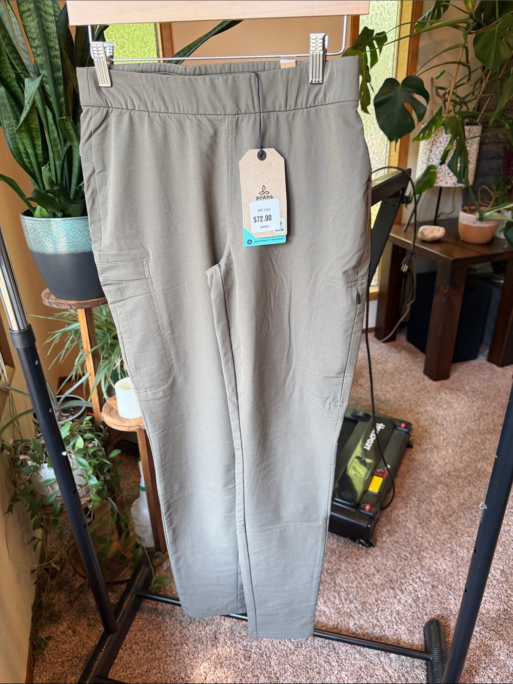 Prana Olive Green Women’s Utility Pull-On Pants
